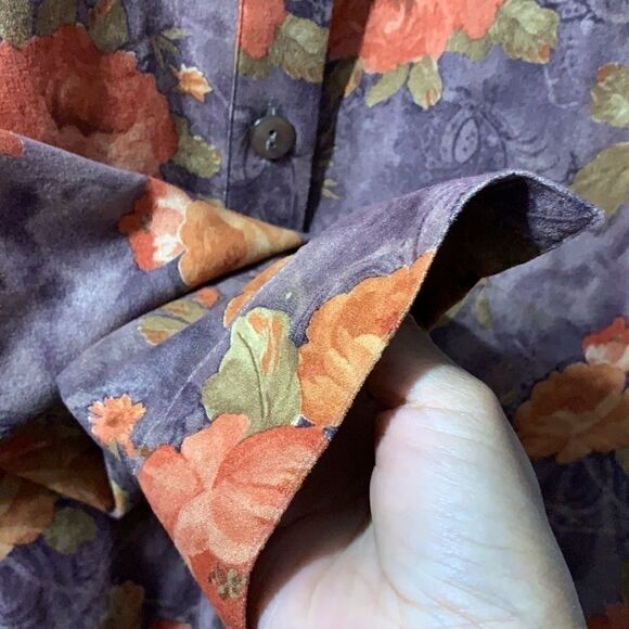 Vintage Ashlyn Kate Floral Print Button Down - Picture 9 of 9